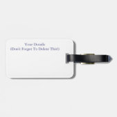 BÄUME GEPÄCKANHÄNGER (Rückseite horizontal)