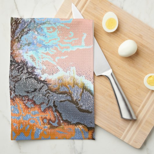 BÄUME GESCHIRRTUCH (Viertel Falte)