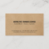 Bäume | Grasfeld Visitenkarte (Rückseite)