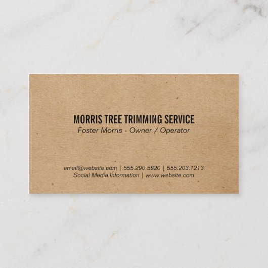 Bäume | Grasfeld Visitenkarte (Rückseite)