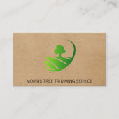 Bäume | Grasfeld Visitenkarte (Vorderseite)