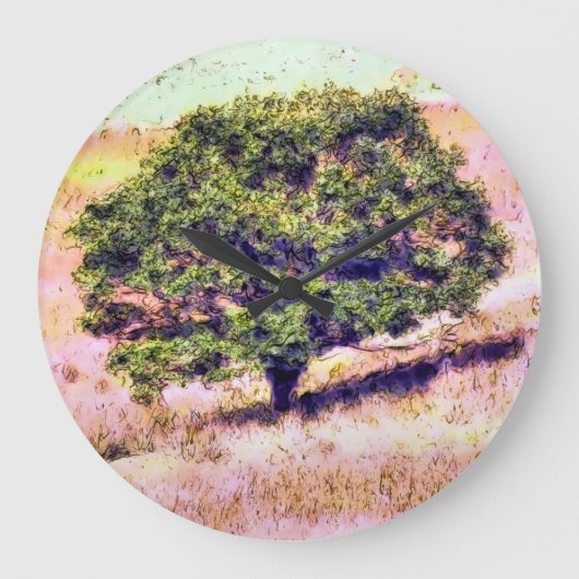 BÄUME GROßE WANDUHR (Vorderseite)