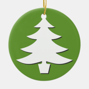 Bäume - grün keramik ornament