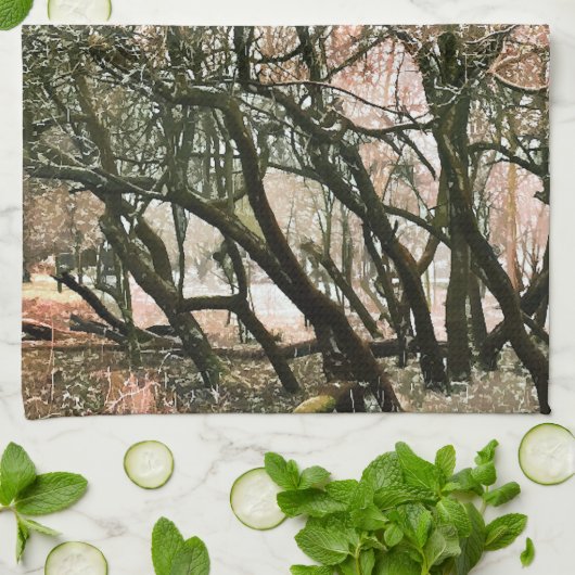 BÄUME HANDTUCH (Gefaltet)