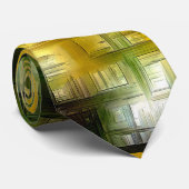 Bäume im blühenden digitalen Effekt-Stil Krawatte (Gerollt)