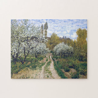Bäume im Böhmen Monet Frische Pasta machen Puzzle