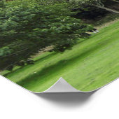 Bäume im Bute Park, Cardiff Poster (Ecke)