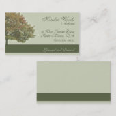 Bäume im Fall Visitenkarte (Vorne/Hinten)