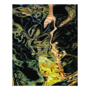 "Bäume im Feld, Herbst" Abstrakte Landschaft Fotodruck