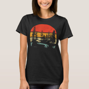 Bäume im Freien Natur Retro Wald Wandern T-Shirt