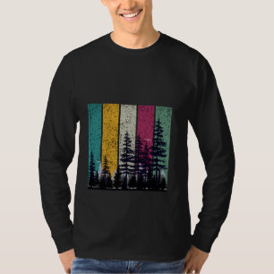 Bäume im Freien Natur Retrowald T-Shirt