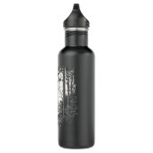 Bäume im Freien Natur Wildnis Retro Forest Outdoo Edelstahlflasche (Rechts)