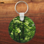 Bäume im Frühling. Bute Park, Cardiff. Wales Schlüsselanhänger (Vorderseite)