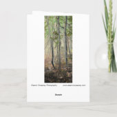 "Bäume im Frühling" Digital transformierter Wald Karte (Rückseite)