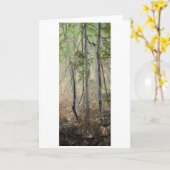 "Bäume im Frühling" Digital transformierter Wald Karte (Gelbe Blume)