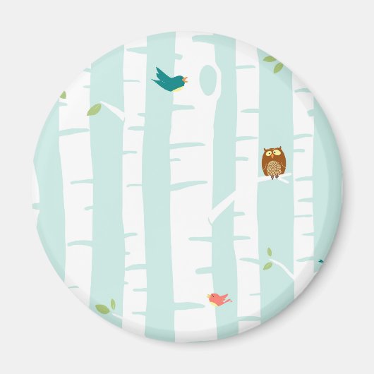 Bäume im Frühling Magnet (Vorne)