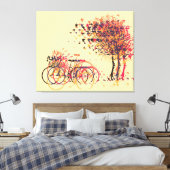 Bäume im Herbst #3 Leinwanddruck (Insitu (Schlafzimmer))