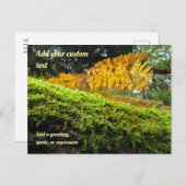 Bäume im Herbstmoos vergewaltigt - Personalisiert Postkarte (Vorne/Hinten)