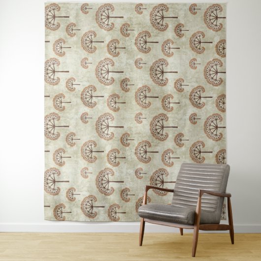 Bäume im Herbstwirbelkissen Tapestry Wandteppich (Beispiel)