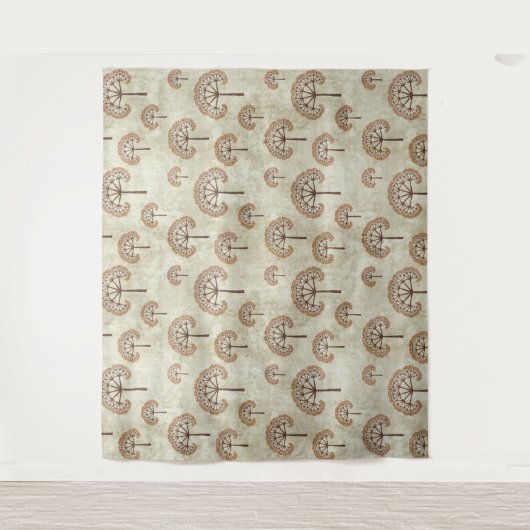 Bäume im Herbstwirbelkissen Tapestry Wandteppich (Vorderseite)