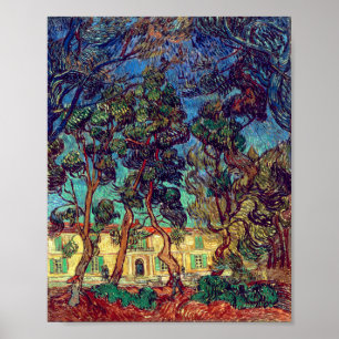 Bäume im Hospitalgarten Van Gogh Poster