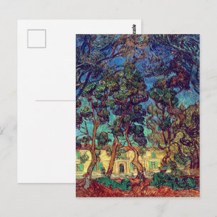 Bäume im Hospitalgarten Van Gogh Postkarte
