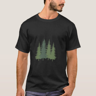 Bäume im Naturwald Wandern im Val Piora T-Shirt