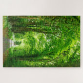 Bäume im Park Pfad in Naturfotografie hinzufügen Puzzle (Horizontal)