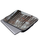 Bäume, im Schnee Laptopschutzhülle (Vorne Knopf)