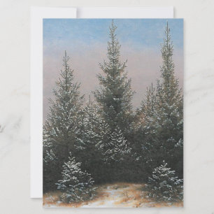 Bäume im Schnee (Winter Weihnachtslandschaft) Karte
