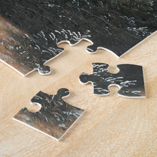 Bäume im Schnee (Winter Weihnachtslandschaft) Puzzle (Seite)