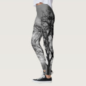 Bäume im Schwarzweiss-Leggings-Bein-Wärmer Leggings (Links)