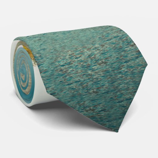 Bäume im See Wasser Krawatte Männer (Gerollt)