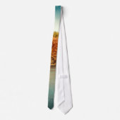 Bäume im See Wasser Krawatte Männer (Rückseite)