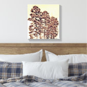 Bäume im Sonnenlicht Leinwanddruck (Insitu (Schlafzimmer))