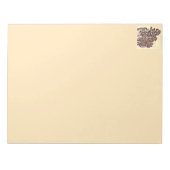 Bäume im Sonnenlicht Notizblock (Vorderseite)