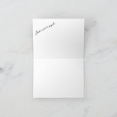 Bäume im Wald - Naturgrüßkarte Karte (Innenseite)