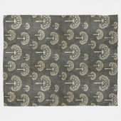 Bäume im Winter Fleece Blanket (Vorderseite (Horizontal))