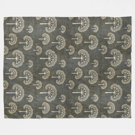 Bäume im Winter Fleece Blanket (Vorderseite (Horizontal))