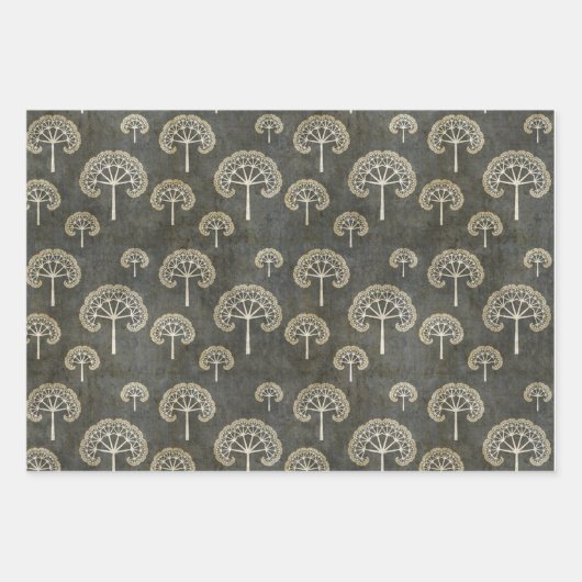 Bäume im Winter Geschenkpapier Set (Vorderseite 2)