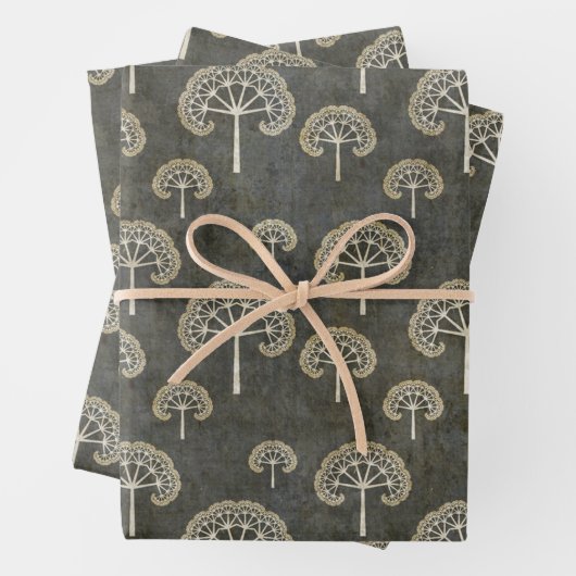 Bäume im Winter Geschenkpapier Set (Beispiel)