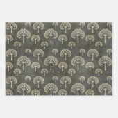 Bäume im Winter Geschenkpapier Set (Vorderseite)