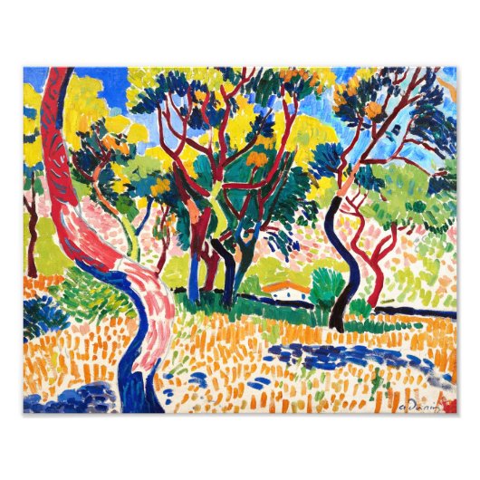 Bäume in Collioure | Andre Derain | Fotodruck (Vorne)