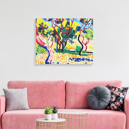 Bäume in Collioure | Andre Derain | Leinwanddruck (Insitu (Wohnzimmer))
