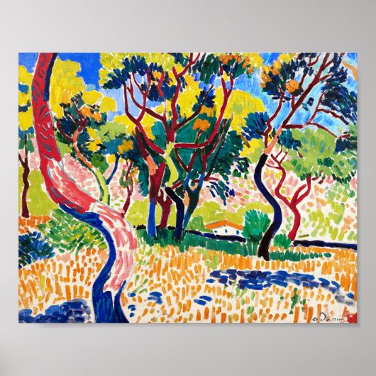 Bäume in Collioure | Andre Derain | Poster (Vorne)