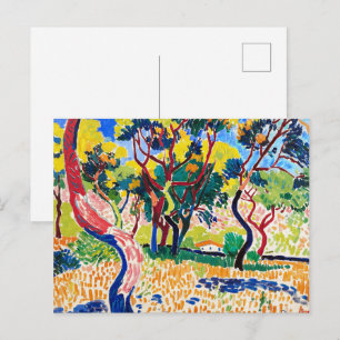 Bäume in Collioure Andre Derain Postkarte