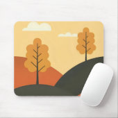 Bäume in den Hügeln Mousepad (Mit Mouse)