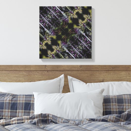 Bäume in der Nacht Leinwanddruck (Insitu (Schlafzimmer))