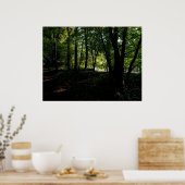 Bäume in der Nähe des Flusses Poster (Küche)