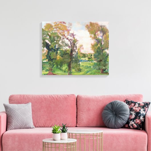 Bäume in der Villa Borghese von Armando Spadini Le Leinwanddruck (Insitu (Wohnzimmer))